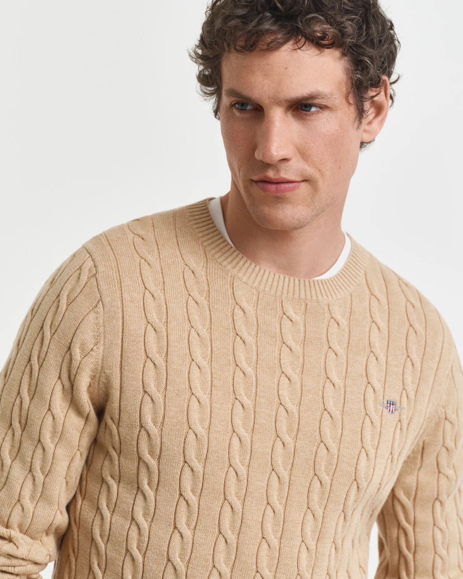 COTTON CABLE C-NECK - Image 3
