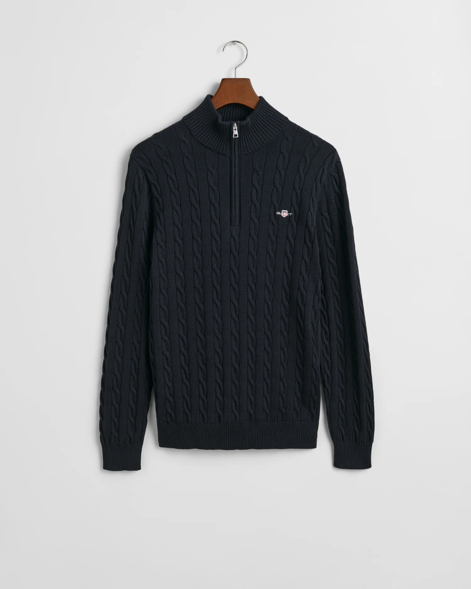 COTTON CABLE HALF ZIP - Image 14