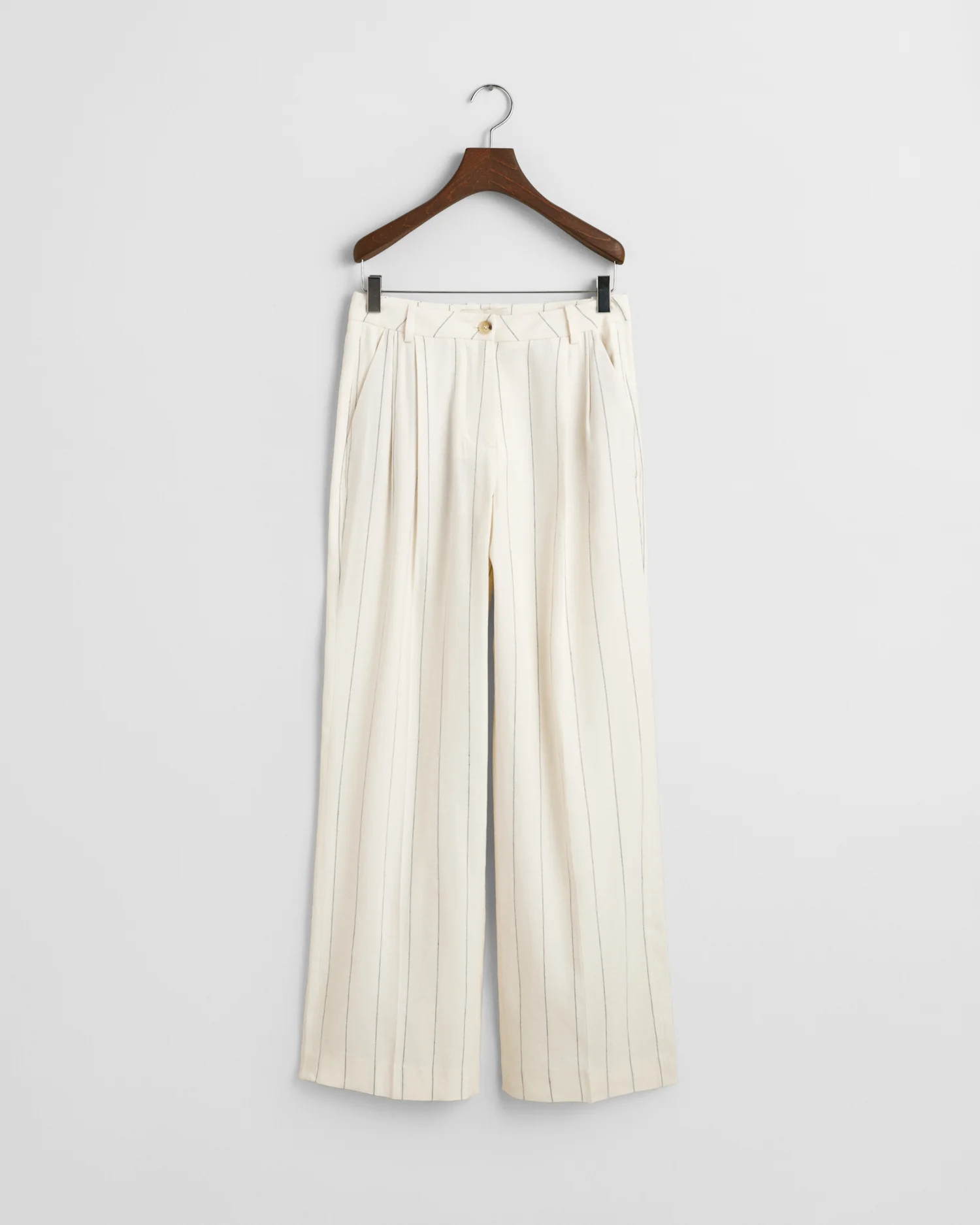 TAILORED PLEATED LINEN BLEND PANTS - Image 5