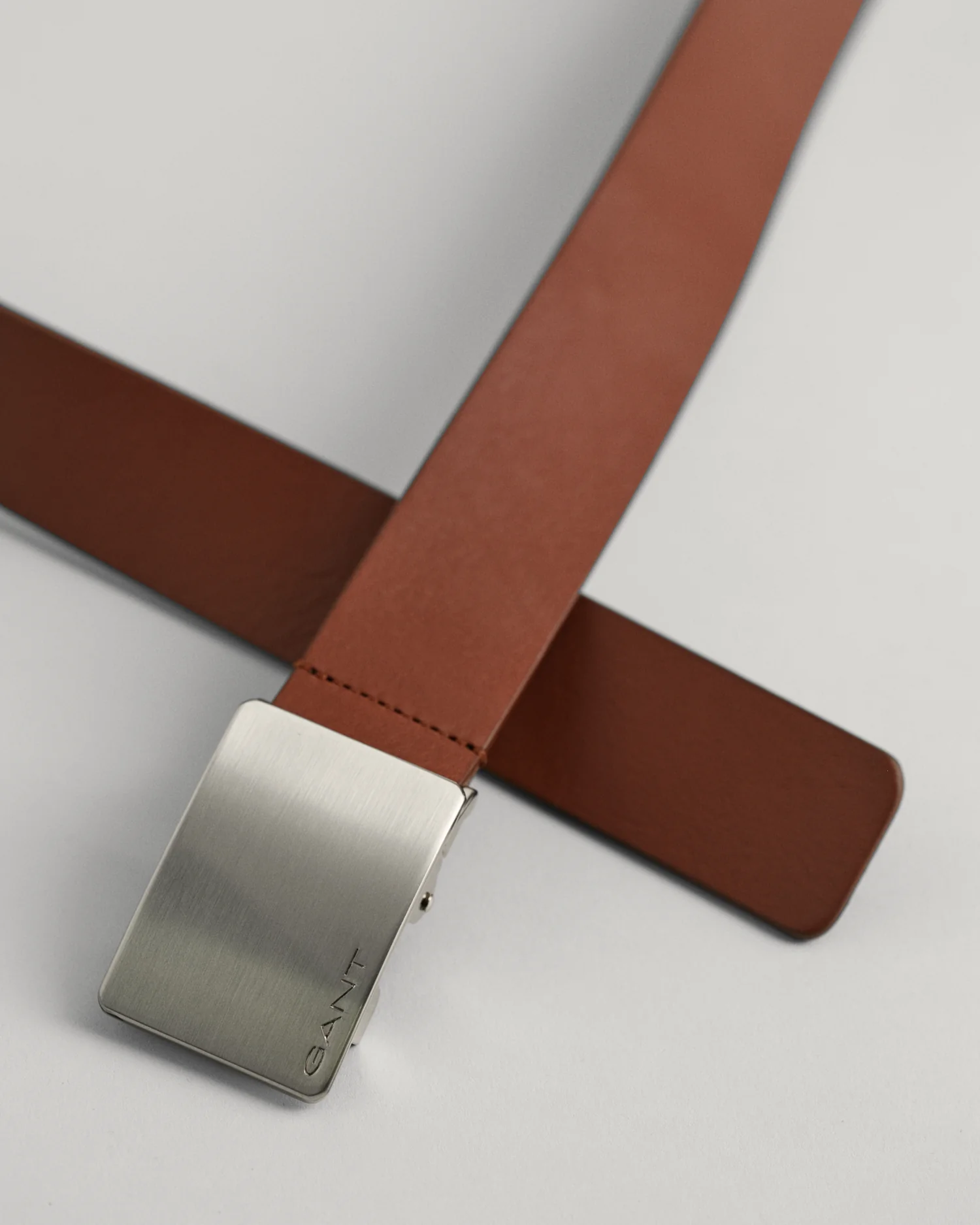 PLAQUE BUCKLE LEATHER BELT - Image 3