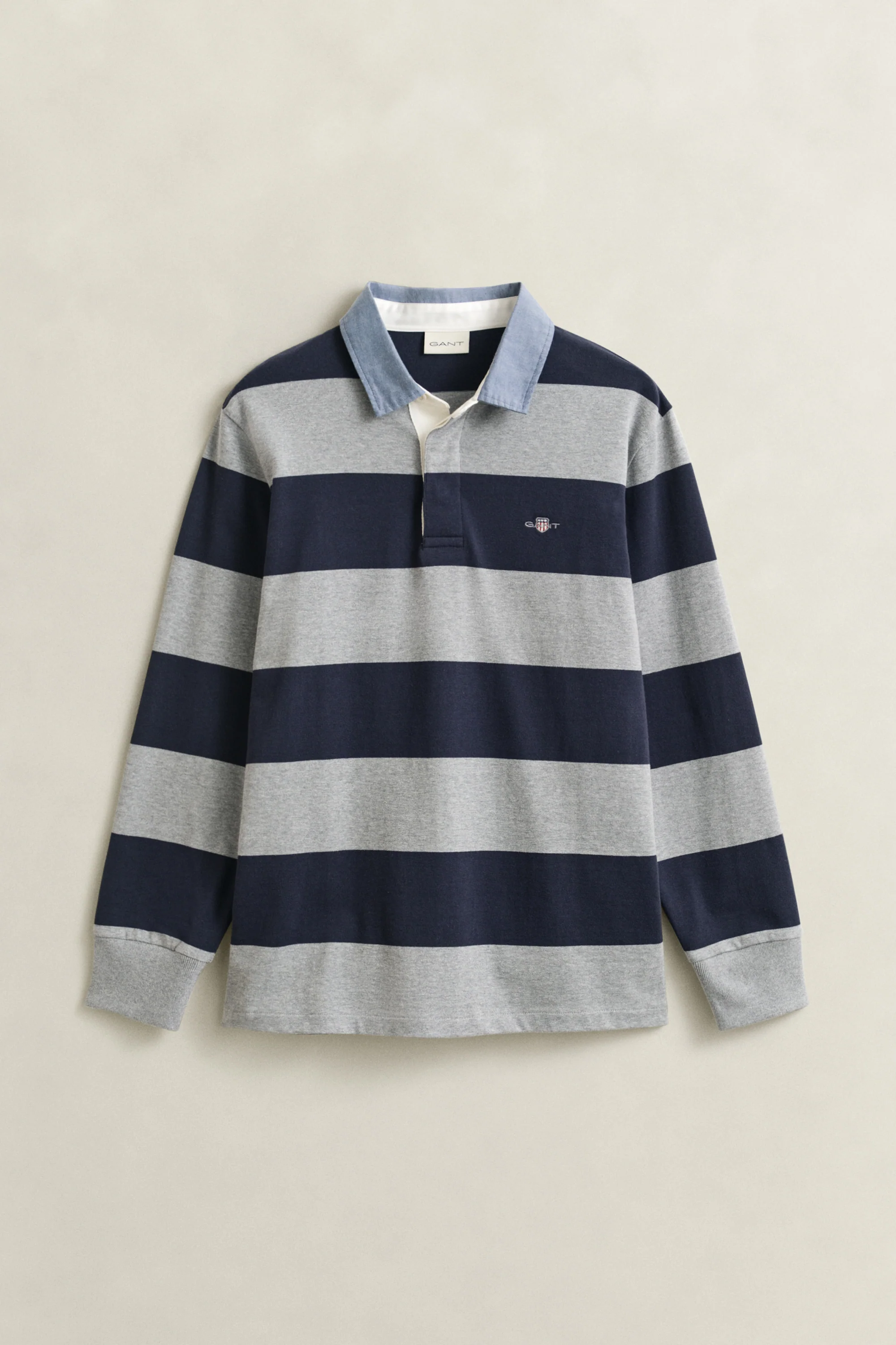 REG CHAMBRAY STRIPE HEAVY RUGGER SWEAT - Image 5