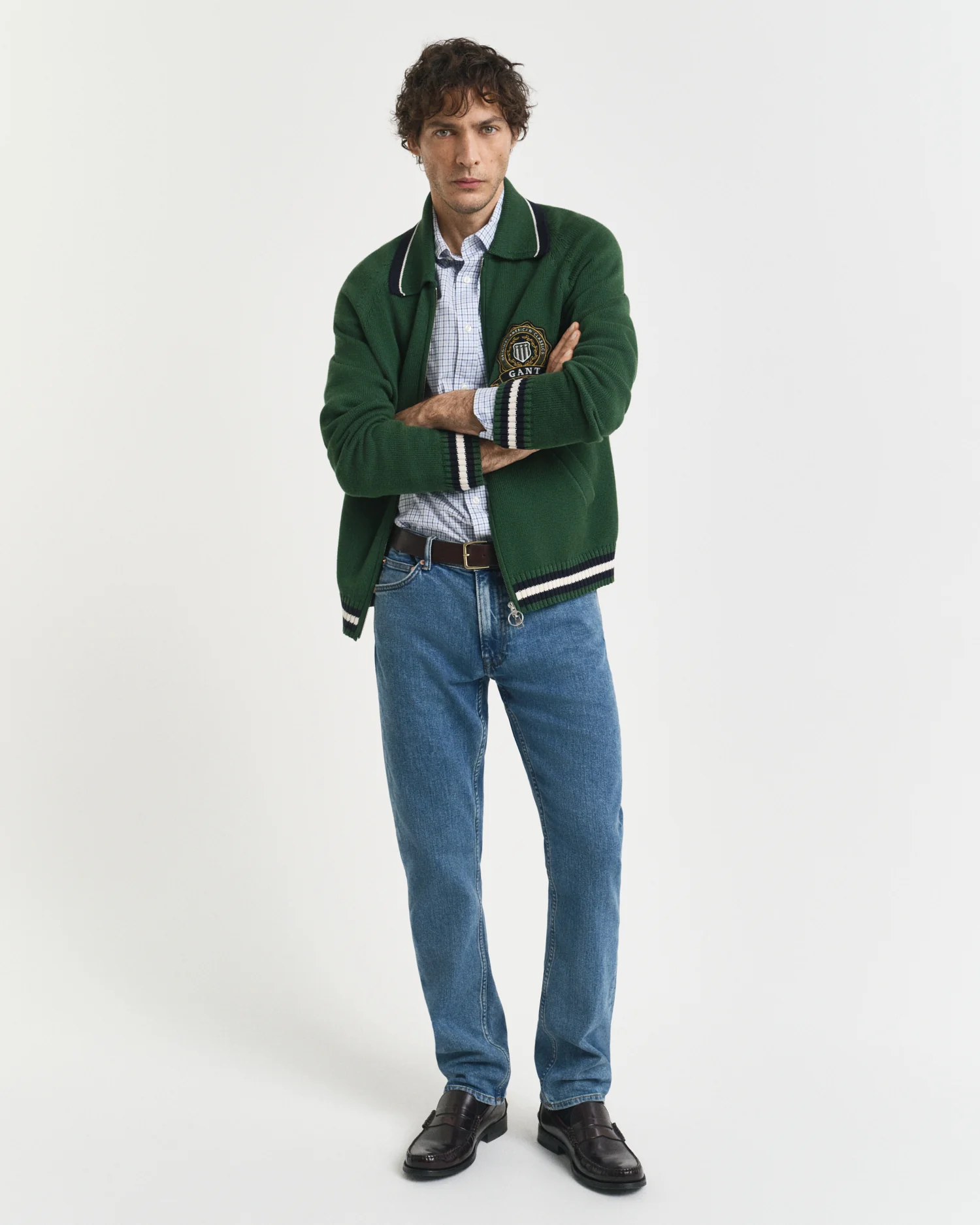 REG CLASSIC POPLIN MICRO CHECK SHIRT - Image 5