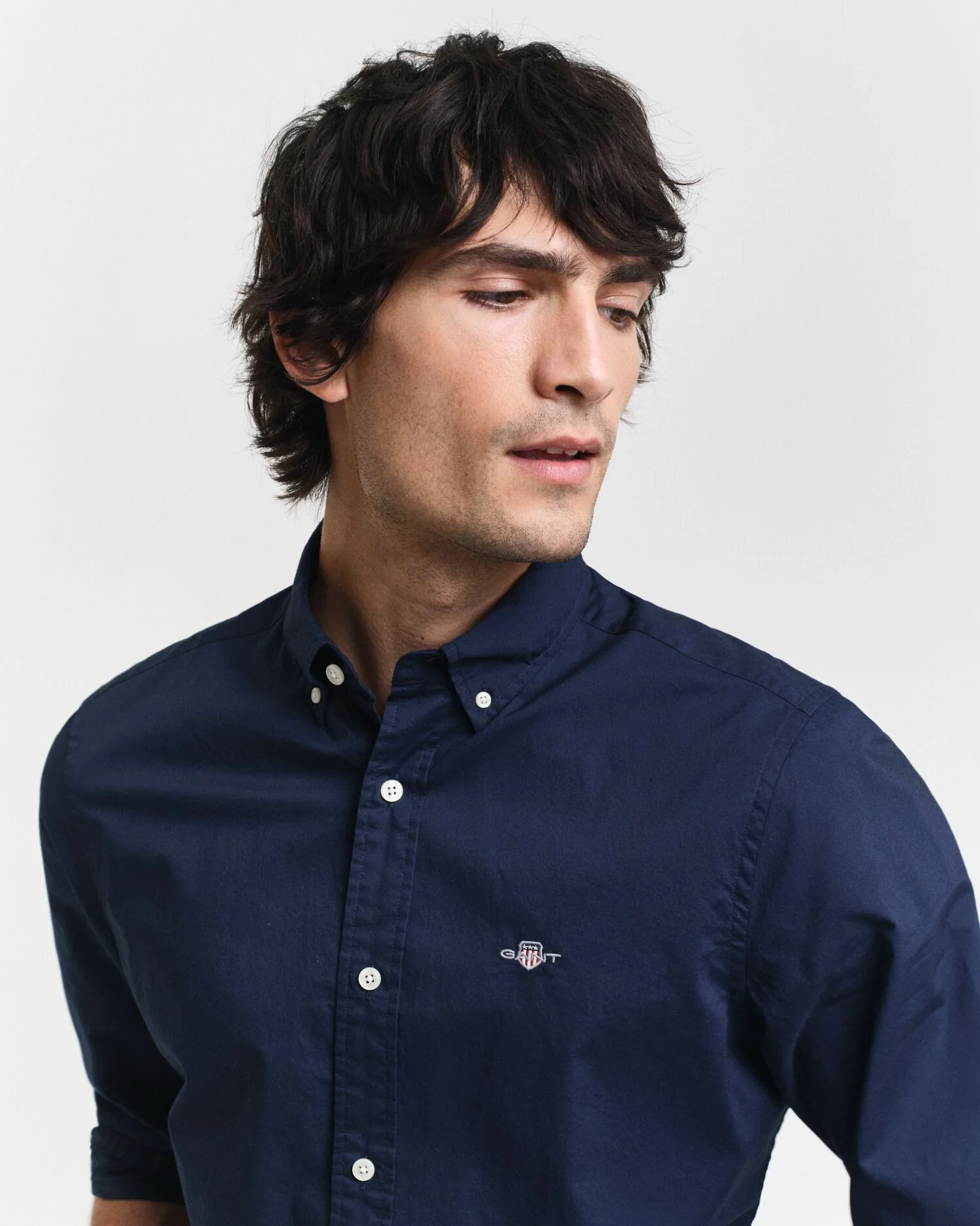 SLIM CLASSIC POPLIN SHIRT - Image 3