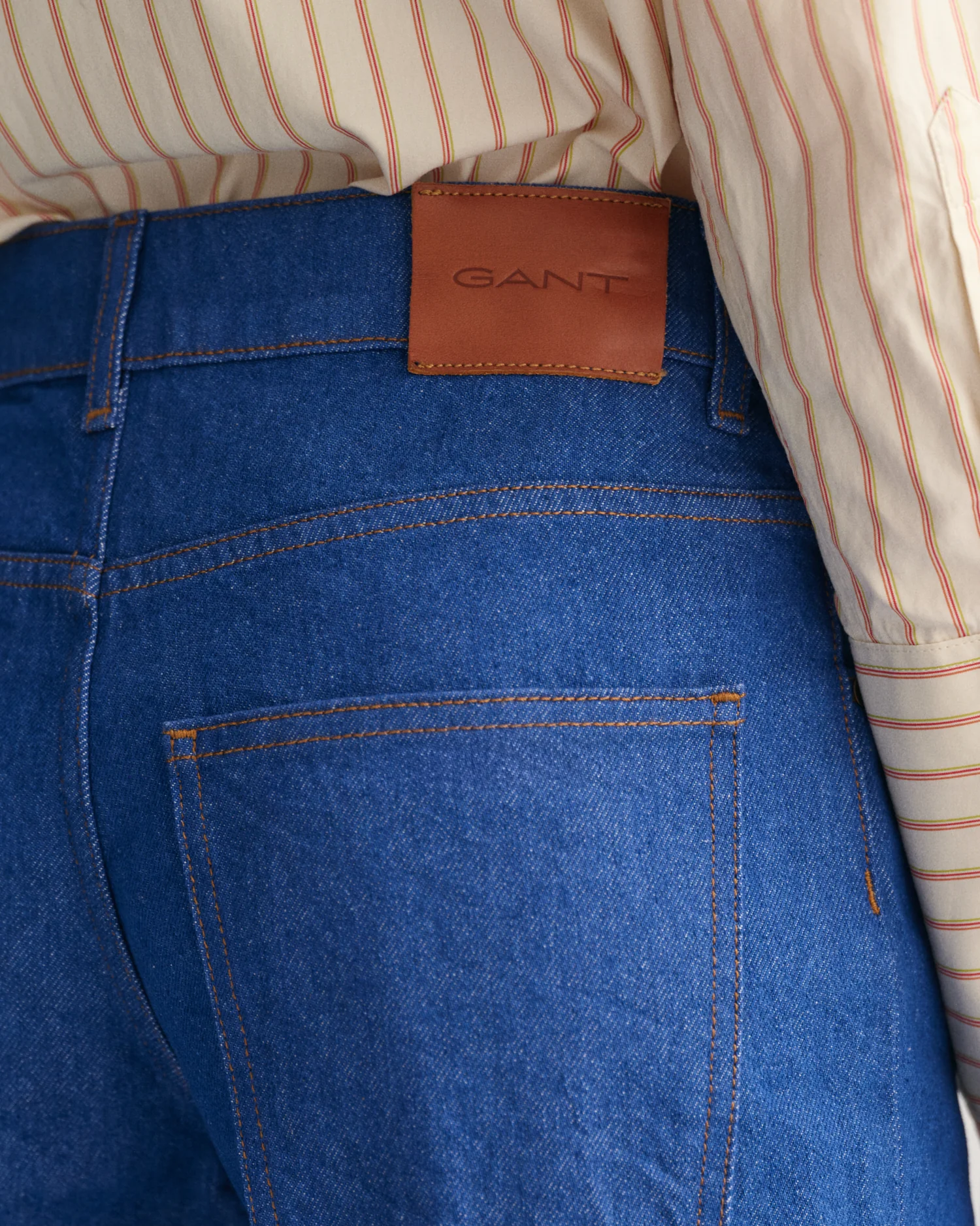 WIDE LEG BRIGHT BLUE JEANS - Image 5
